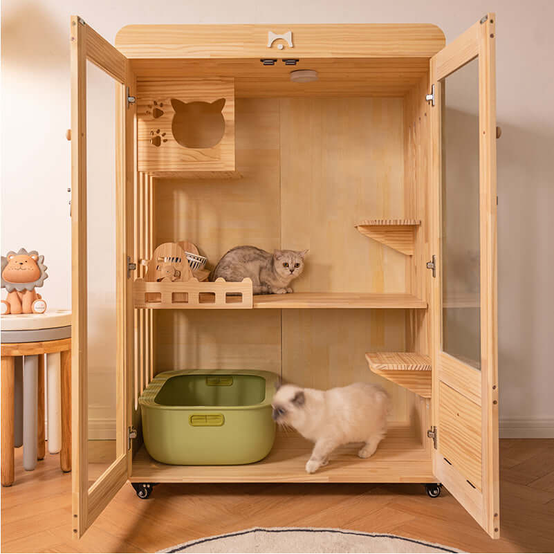 Luxury Indoor Cat Villa – Cozy Home & Play Space for Cats