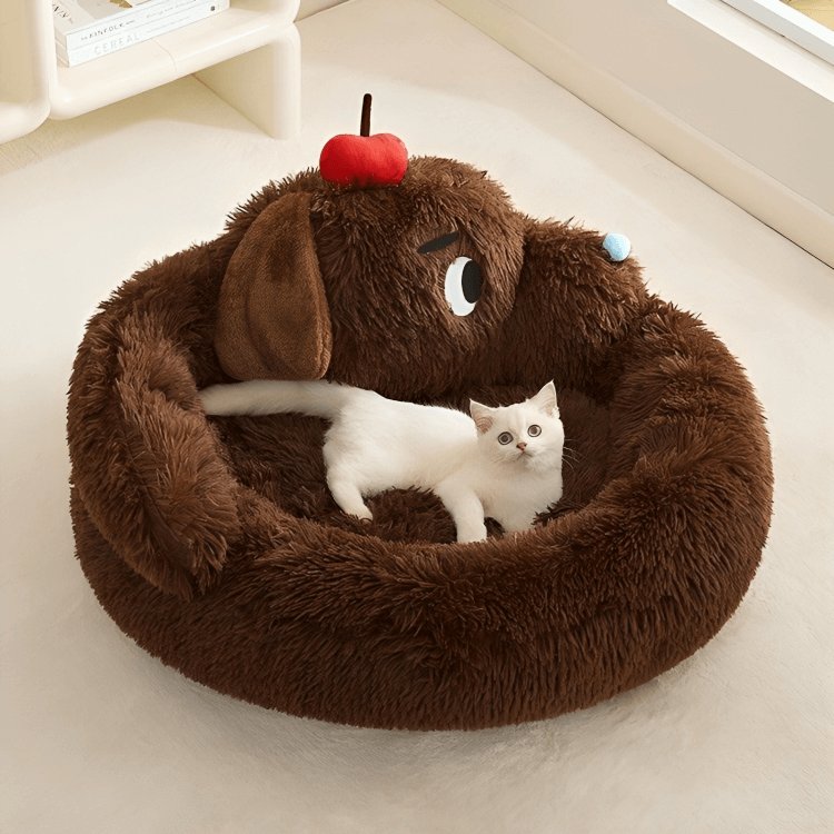Plush Monster Cat Bed