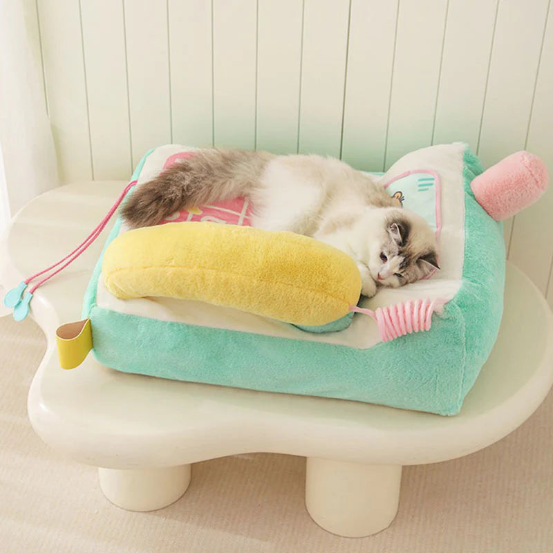 Kawaii Phone Sofa Bed for Cat – Cute & Cozy Lounge for Your Kitty
