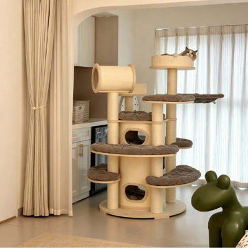 Luxury Multi-Level Cat Tower for Indoor Cats