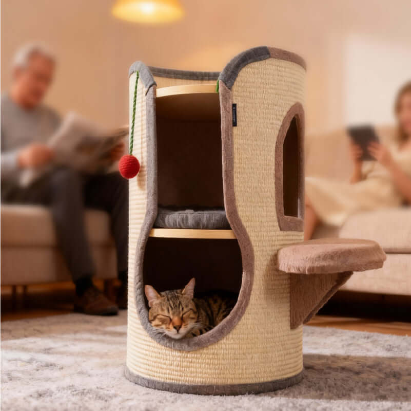 Multi-Functional Eco-Friendly Cat Tree for Happy Indoor Cats