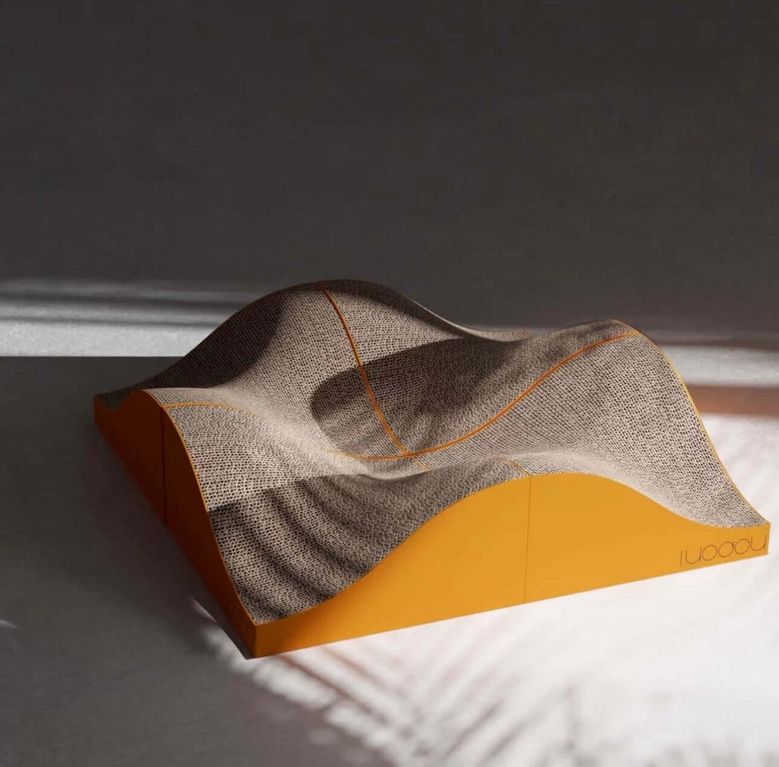 Eco-Friendly Wave Cat Scratcher