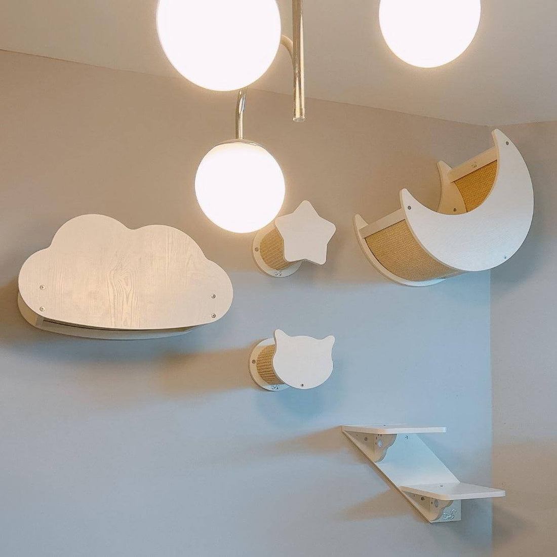 Starry Sky Cat Wall Shelves