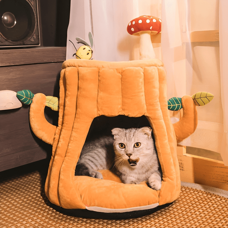 Tree-Shaped Cat Bed – Cozy & Cute