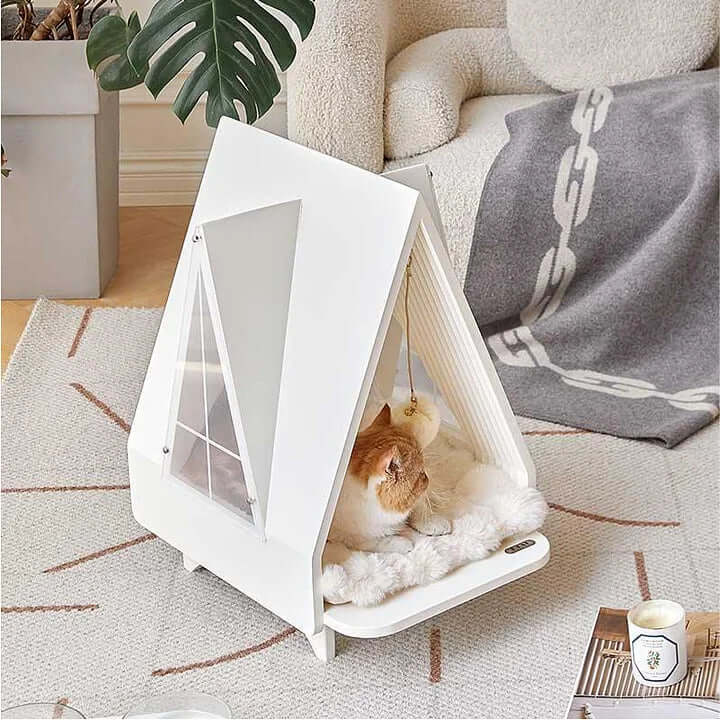Cozy Modern Cat House – Perfect Hideout for Your Furry Friend