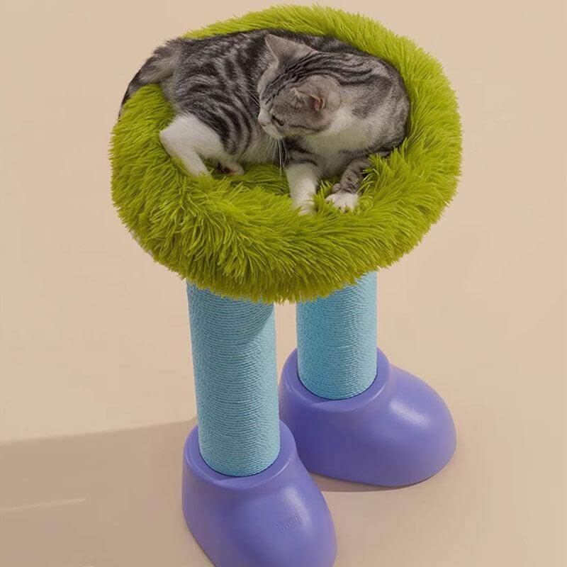 Cat Scratching Climbing Tree with Cozy Rest Platform