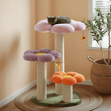 Three Flower Cat Tree