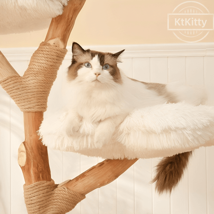 Clouds Deluxe Solid Wood Cat Tree